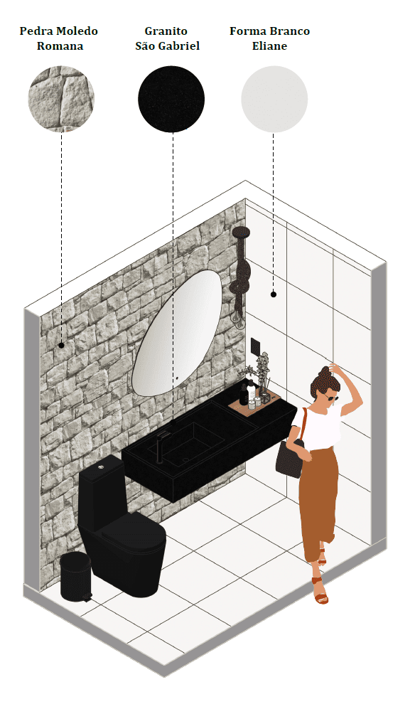 Imagem do projeto Lavabos Condomínio Oahu Imbassaí